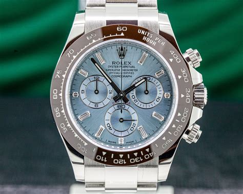 rolex daytona platinum diamond baguette prezzo|rolex 116506 platinum.